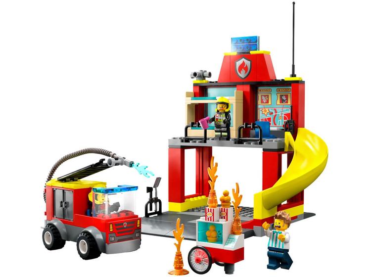 Quartel E Caminhao Dos Bombeiros - Lego - 60375