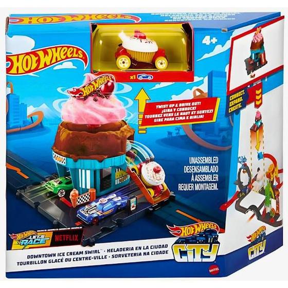 Hot Wheels Pista City Conj Sorveteria - Htn77 - Mattel