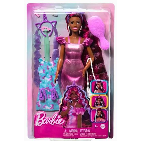 BARBIE FASHION BONECA TOTALLY HAIR NEON HKT95 - MATTEL