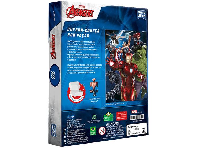 Qc 500pc - Os  Vingadores - 3119 - Toyster