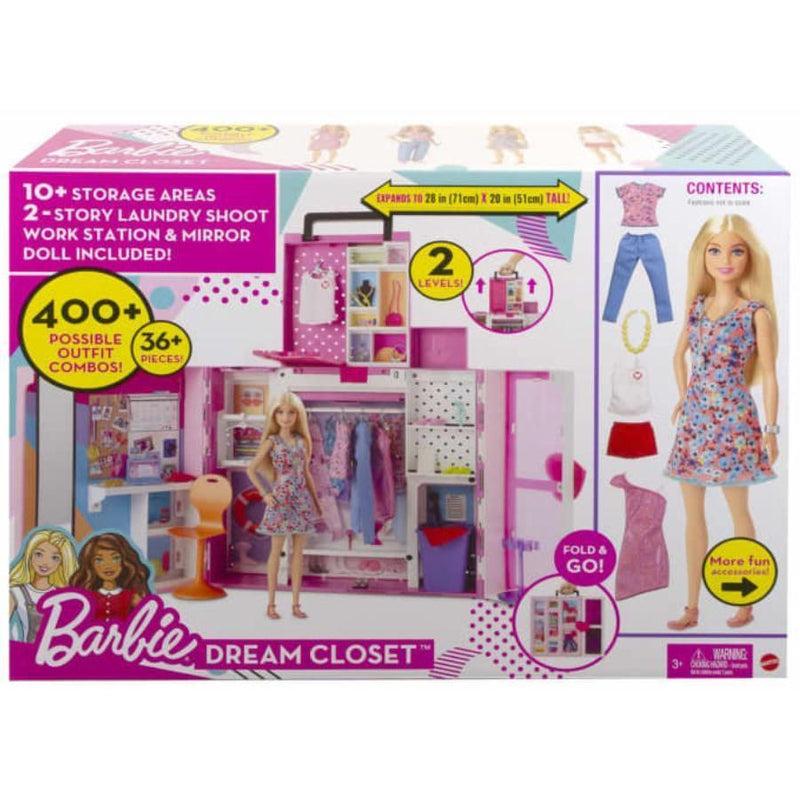 Barbie Fashion Novo Closet Dos Sonhos C/bonec - Hgx57 - Mattel