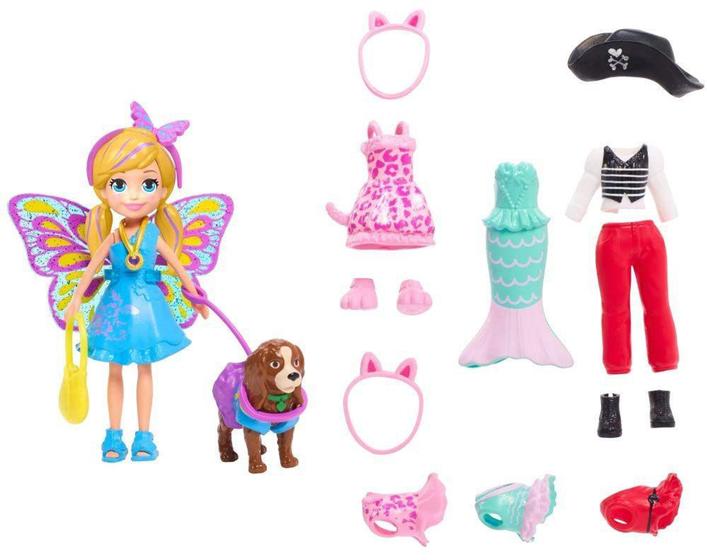 POLLY KIT POLLY + PET COM FANTASIAS - GDM15 - MATTEL