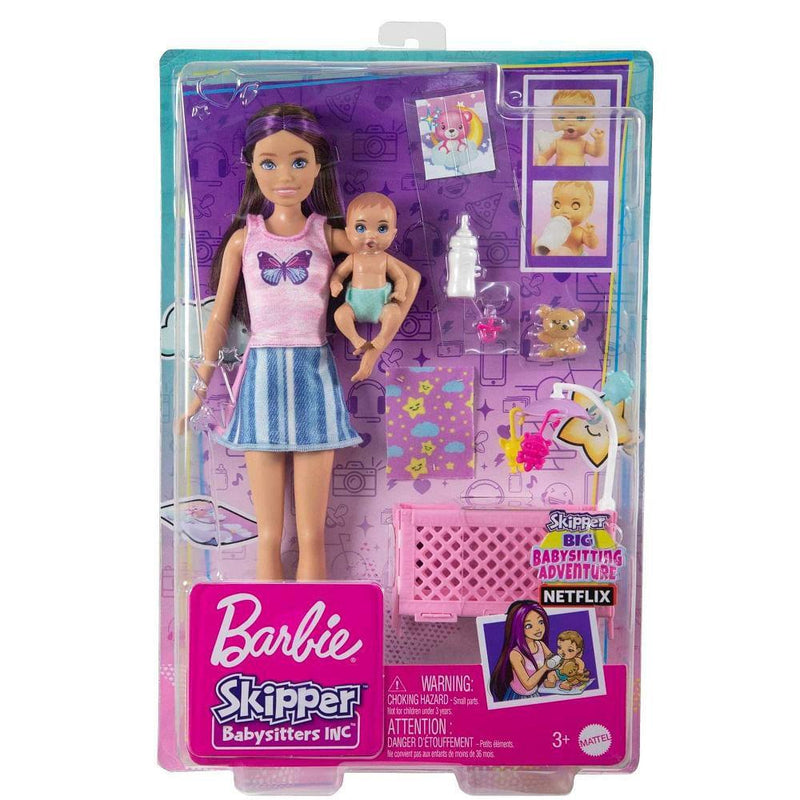 Barbie Family Skipper Conjunt Hora De Dormir - Hjy33 - Mattel