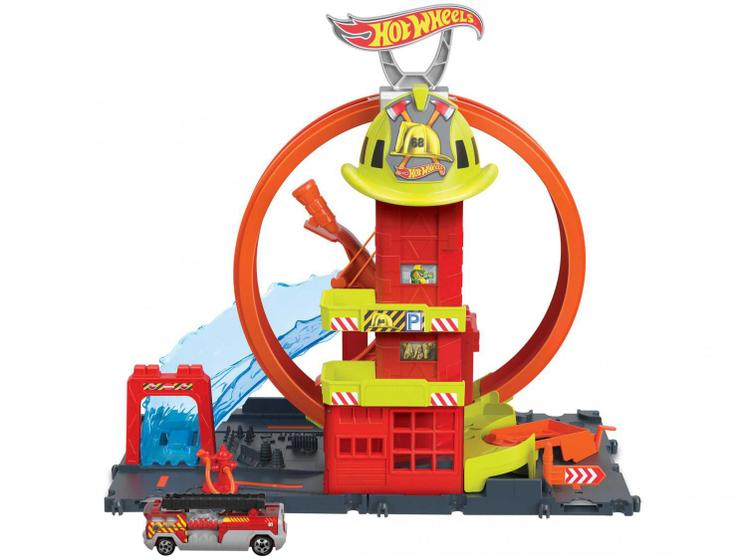 Hot Wheels Pista City  Quartel Bombeiros  Hkx41 - Mattel