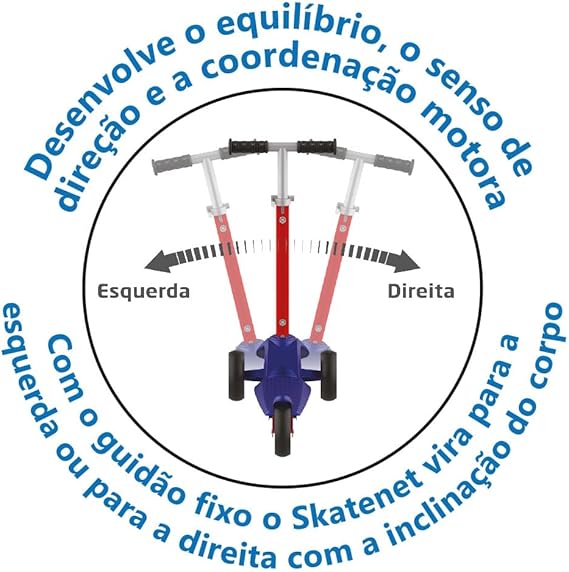 Skatenet Led Ajustavel (Azul)