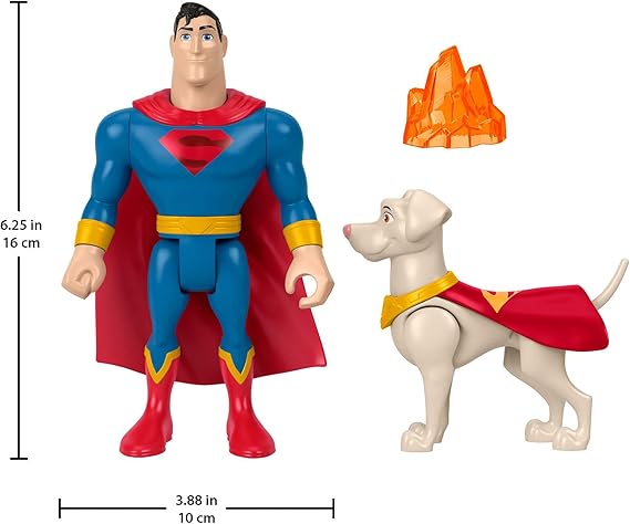 BONECO  PERS DC SUPERPETS  & SUPERMAN - HGL02 - MATTEL