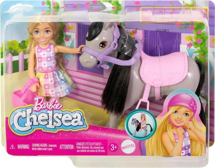 Barbie Fam Chelsea Conj. Passeio Ponei - Htk29 - Mattel