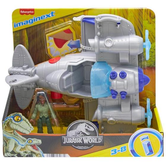 Imaginext Jw Kayla & Aviao Biplano  Hml45 - Mattel