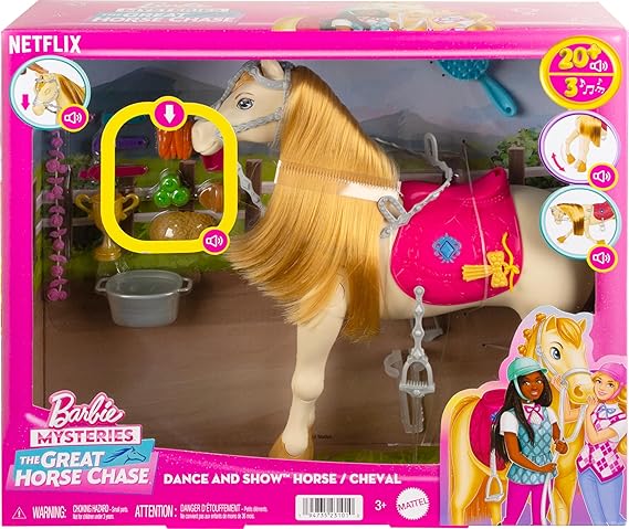 Barbie Family Cavalo Para Bonecas C/Som HXJ42 - Mattel