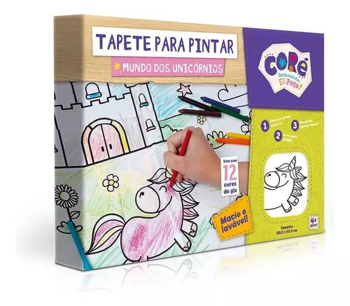 Tapete Para Pintar - Mundo Dos Unicornios - 2834 - Toyster