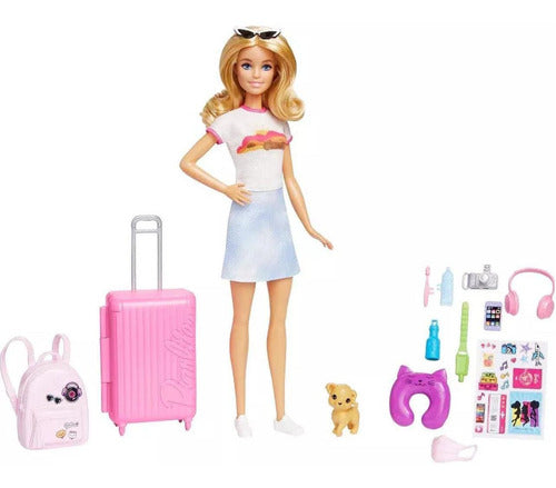 Barbie Family Malibu Pronta Para Viajar  Hjy18 - Mattel