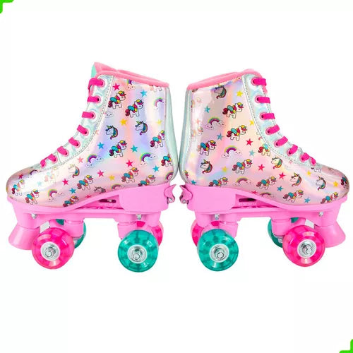 Patins 4 Rodas C/luz Aj. Rs - Rl-10(31-34) - Fenix