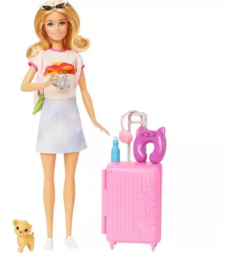 Barbie Family Malibu Pronta Para Viajar  Hjy18 - Mattel