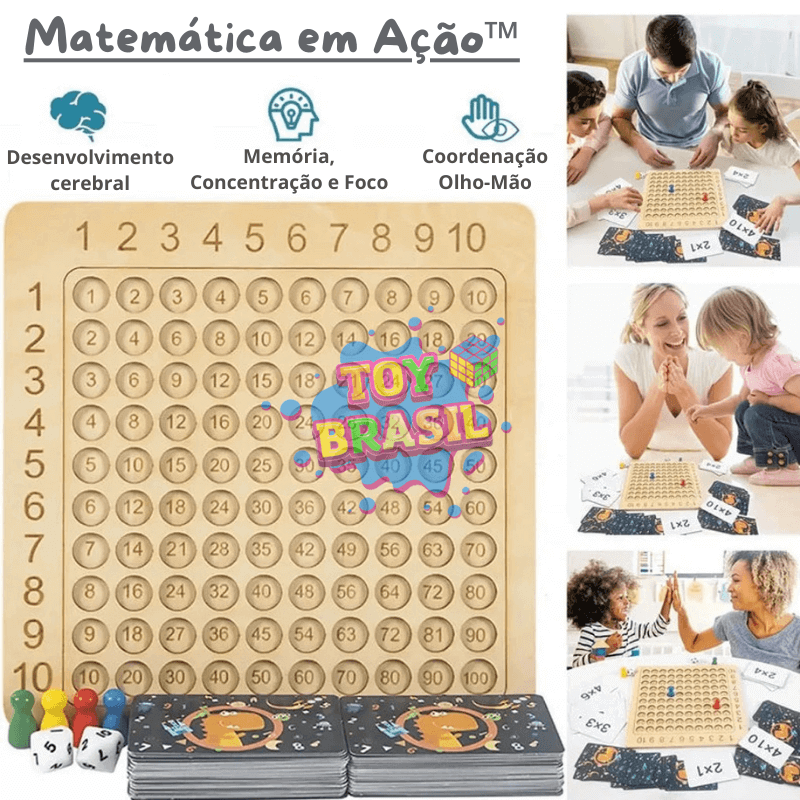 Matemática em Ação™  - Jogo de Tabuleiro de Multiplicação