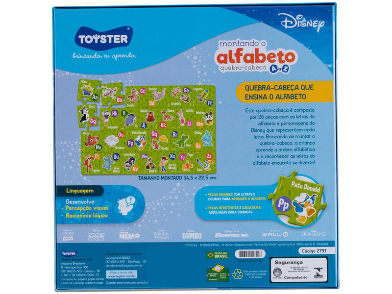 Disney - Montando O Alfabeto - 2791 - Toyster