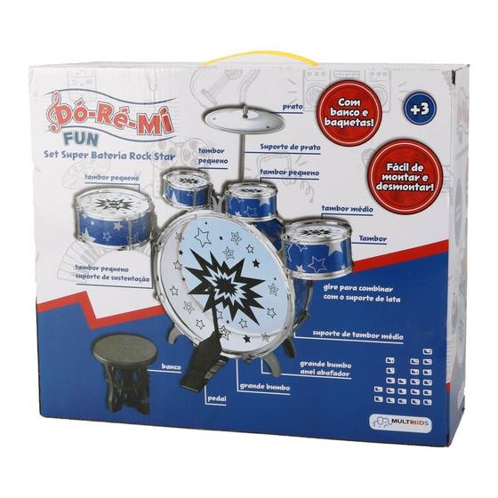 Do Re Mi Fun - Super Bateria Rock  - Br1533 - Multilaser