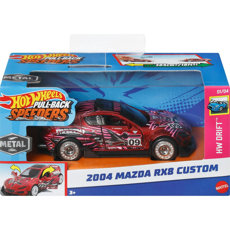 Hot Wheels Colecionável Pull-Backs 1:43 (S) - HPR70 - MATTEL