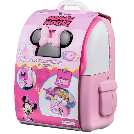 Mochila Kit Play Set Minnie Medico - Br1297 - Multilaser