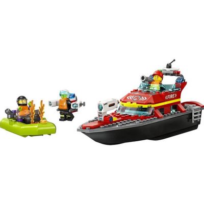 Barco De Resgate Dos Bombeiros - Lego - 60373