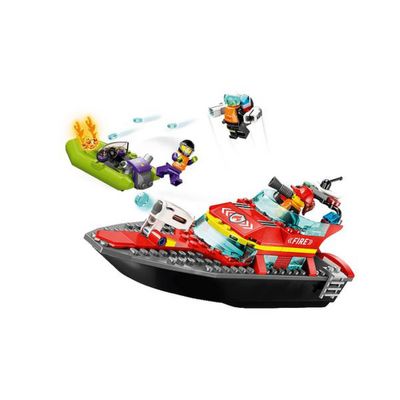 Barco De Resgate Dos Bombeiros - Lego - 60373