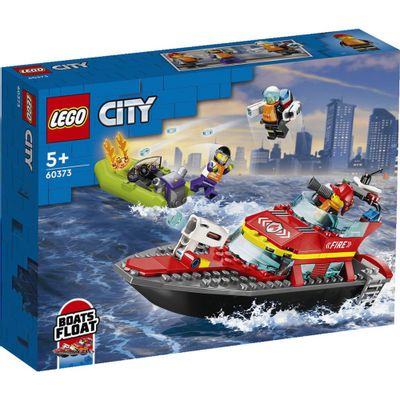 Barco De Resgate Dos Bombeiros - Lego - 60373